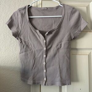 John galt casual button up tee